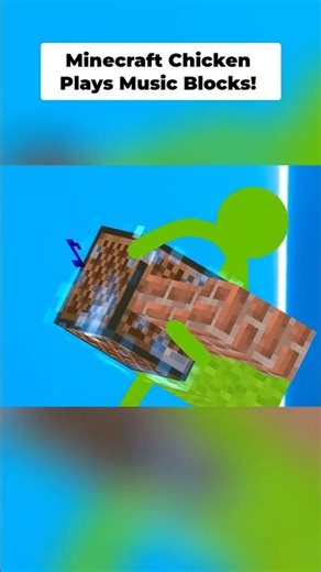 Minecraft Stick Figures Make Music & Build Worlds! #shorts