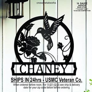 Hummingbird Sign Personalized, Custom Hummingbird Outdoor Sign, Hummingbird Easter Lily Sign, Anniversary Gift for Mom, Gift for Grandma - Etsy