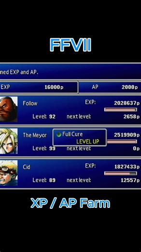 FFVII's XP/AP farm site | The Meyor