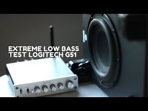 LOGITECH G51 SUBWOOFER ULTRA EXTREME LOW BASS TEST MAX EXCURSION 4K