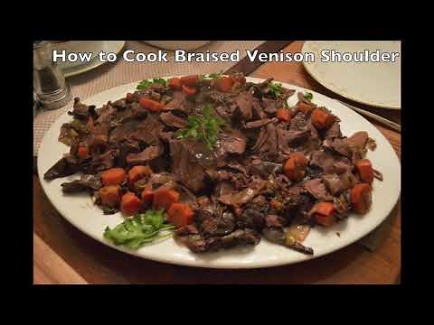 Braising Venison Shoulder for Christmas Dinner. How to cook deer meat.