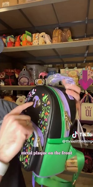 Universal Wicked Glinda & Elphaba Floral and Lace Mini Backpack