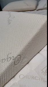 Churchill & Smith 8" Natural Durable Latex Reflux Bed Wedge Pillow with Natural Organic Cotton Stretch Knit Cover | Wedge Pillow for Sleeping and Acid Reflux, Heartburn, and GERD Pillow