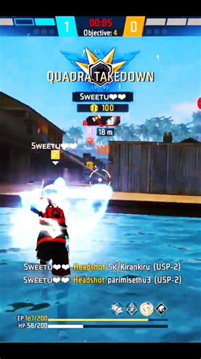 1 vs 4 in cs rank hard lobby #freefire #ajjubhaiinmymatch #freefirebgid #freefiremax