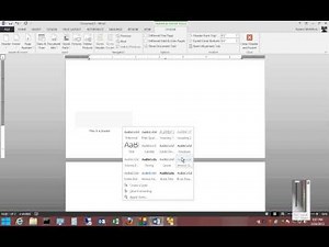 How to create a footer in Microsoft Word 2013