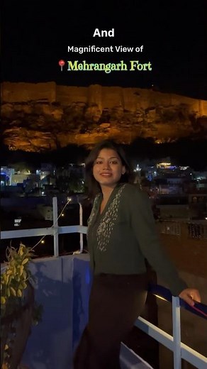 Best dinner place in Jodhpur #travelshorts #jodhpur #trendingshorts #rajasthan #mehrangarhfort #view