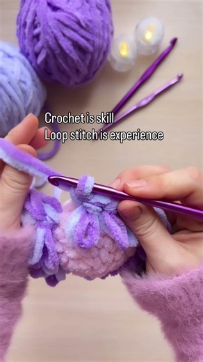 #crochetforbeginners #crochet #loopstitch