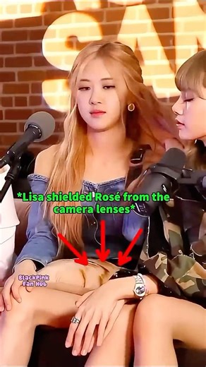 Lisa Instantly Protected Rosé 🥺💛 #blackpink #rose #lisa #protect #shorts #kpop