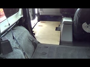 How to build and install a sleeping platform inside a TJ Wrangler