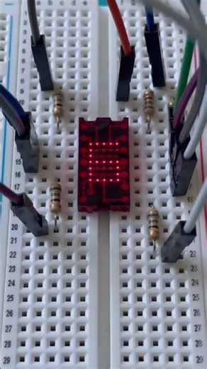 TIL305 vintage red led alphanumeric display #arduino #arduinoproject #make #electronics