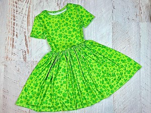 Girls St Patricks Day Dress Toddler Shamrock Dress Girls Spring Dress Irish Gift Kids Four Leaf Clover Baby Girl Clothes St Patrick Outfit - Etsy