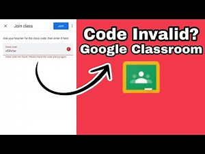 Kenapa Class Code invalid di Google Classroom??