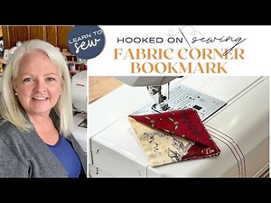 How to Sew a Fabric Corner Bookmark | Sewing for Beginners | Janome 8200QCP Sewing Machine