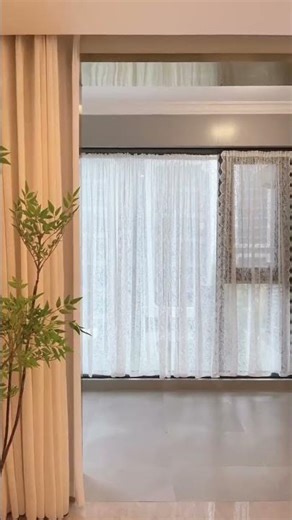 Exquisite Lace Curtains - No Drilling Required, Easy to Install # Interior Design