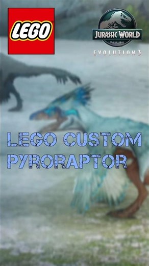 lego custom Pyroraptor from "Jurassic World Evolution 3"