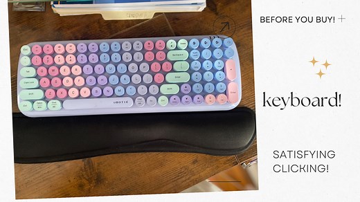 Watch Satisfying click keyboard! Easy to setup- fun colors! on Amazon Live