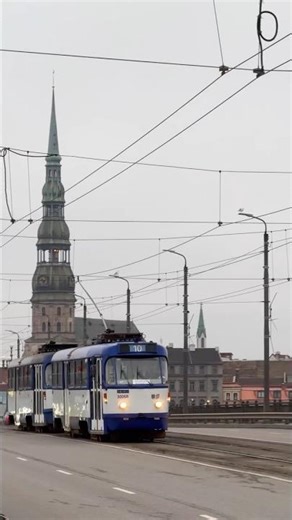 Riga trams take you through the city 🇱🇻