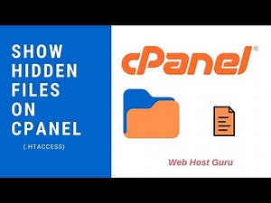 how to show hidden files on Cpanel (.htaccess)