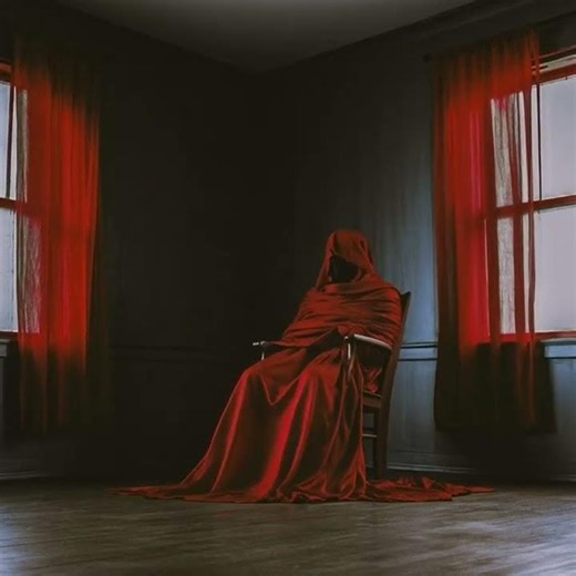 Red robed man won't leave the chair