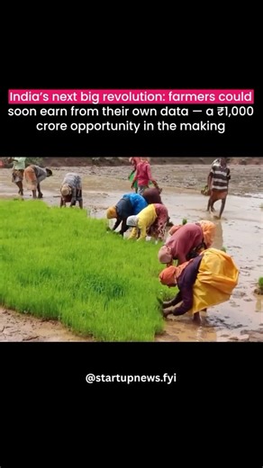 StartupNews Fyi on Instagram: "What if farmers could earn not just from their crops — but from their data too? 🌾💾 Every day, India’s 146 million farmers generate over 500 million data points, fueling a ₹1,000 crore AgriTech opportunity — yet less than 5% of this data reaches them directly. Startups like DeHaat, Ninjacart, Cropin, and BharatAgri are monetizing this data to power AI-based tools and digital supply chains. Now, states like Kerala and Telangana are exploring “data cooperatives” — w