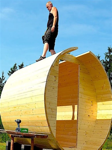 Building an Outdoor Barrel Sauna for Relaxation
