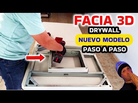 I'll Reveal How to Make a 3D Fascia in Drywall | New Model Step by Step.