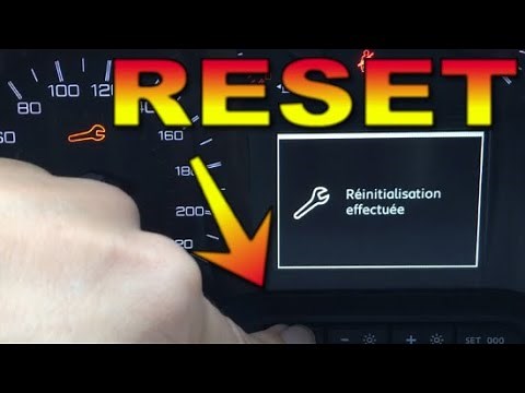 Remise à zéro compteur vidange Enlever voyant Clé Révision Alerte Entretien Citroën Peugeot Partner