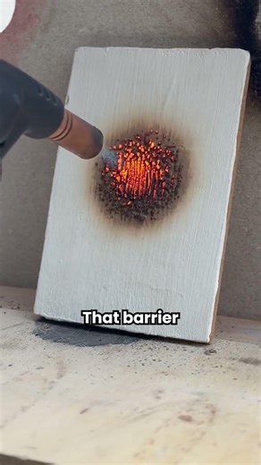 🔥 This Paint Expands to Stop Fire #shorts #firesafety #fireresistant