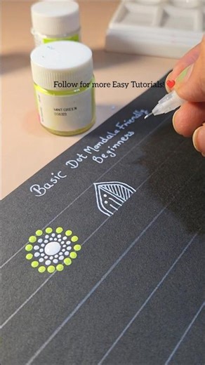 Easy basic mandala pattern tutorial: Day 1/30 #mandalaart #easymandalaart #shorts #tutorial