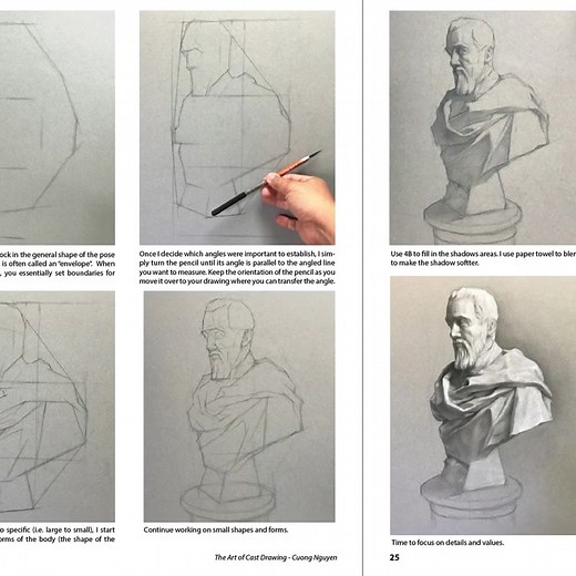 Cast drawing is one of the best ways to improve your drawing skill! | Cuong Nguyen