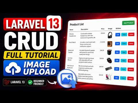 Laravel CRUD Operation with Image Upload | Complete Beginner Project