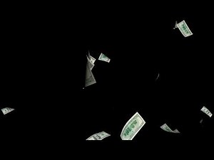 お金が落ちる 舞う フリー動画素材