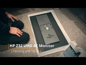HP Z32 UHD 4K Monitor unboxing and first look