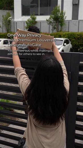 Fagolli AutoGate One Way Privacy Louvered Design Automatic Gate