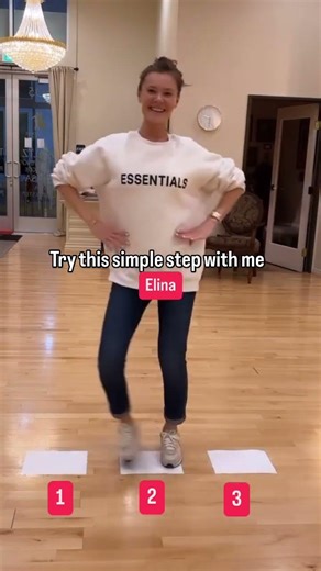 This simple step can be a bachata basic :) 💕✨ - 🦩ElinaDanilova.com - #dance #tutorial #behappy