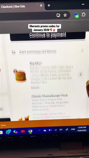 Ubereats promo codes for January 2026 #food #foodvloger #viral #uber #ubereats