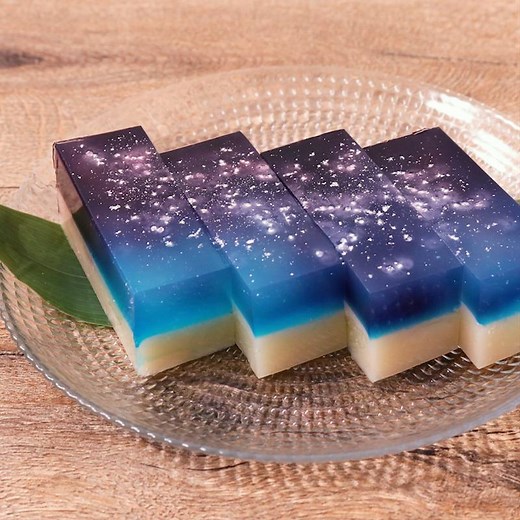 夜空のような白桃ようかん 作り方・レシピ | クラシル