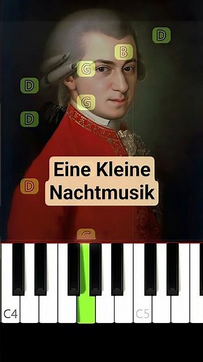 Mozart - Eine Kleine Nachtmusik | EASY Piano #pianotutorial #pianocover #piano #mozart