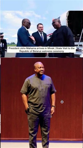 Prz. Mahama arrives in Minsk | State Visit to the Republic of Belarus 🇧🇾 🇬🇭❤️