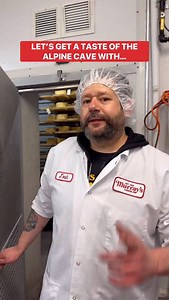 We’re checking in with Josh in the Alpine Cave to see what’s aging—it’s Carpenter’s Wheel, an aged goat’s milk cheese that’s a core member of our Cave Aged lineup! This cheese is all about the details. Made in collaboration with Maryland’s FireFly Farms (@fireflycheese), this Alpine-style goat cheese is crumbly and craveable with sweet, nutty notes and a gentle tang. Each wheel bears a label depicting the Carpenter’s Wheel design—a nod to the Amish quilt pattern found on barns at FireFly and thr