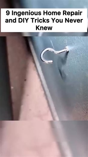 Useful Life Tips on Instagram: "9 Ingenious Home Repair and DIY Tricks You Never Knew"