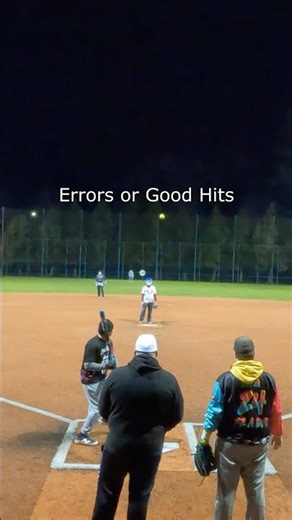 Errors of Good Hits? #shorts #softball #short #slowpitch #shortvideo #usasoftball #shortsvideo