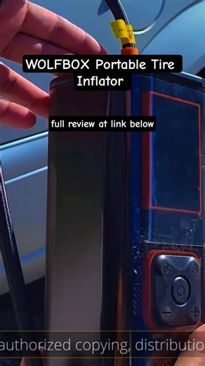 WOLFBOX Portable Tire Inflator #wolfbox #flattire