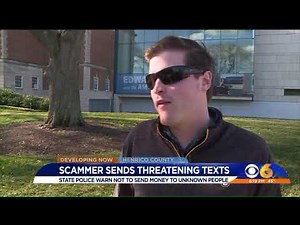 Scammer sends threatening texts
