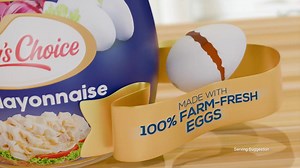 The same great taste made with real, quality ingredients and 100% Farm-Fresh eggs, is now available in a redesigned pack! Get Lady's Choice today! | Lady's Choice Philippines