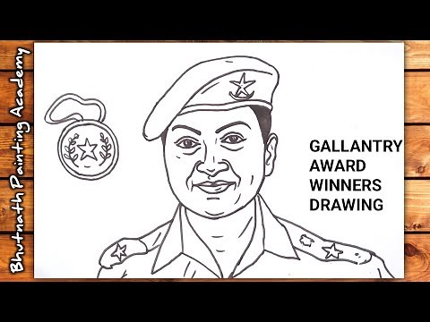 gallantry award winners drawing||mitali madhumita drawing