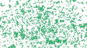 Download Dollar flying falling background animation. for free