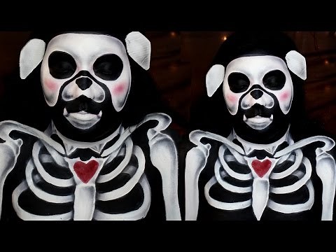 Dog Skeleton Makeup Tutorial | Skelanimal | Jordan Hanz