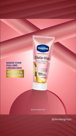 Canva Made This Vaseline Ad Look Like a Real Campaign! ✨ #ProductDesign #Shorts