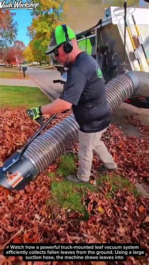 This Powerful Leaf Vacuum Truck Makes Fall Cleanup So Much Faster! 🍂